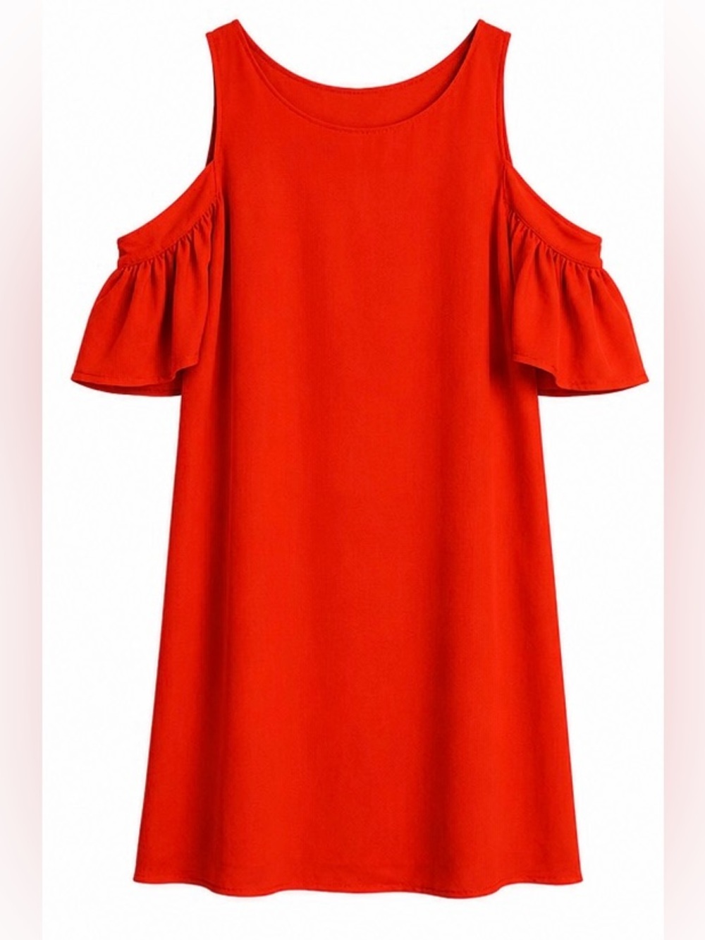 Red Cold-Shoulder Dress